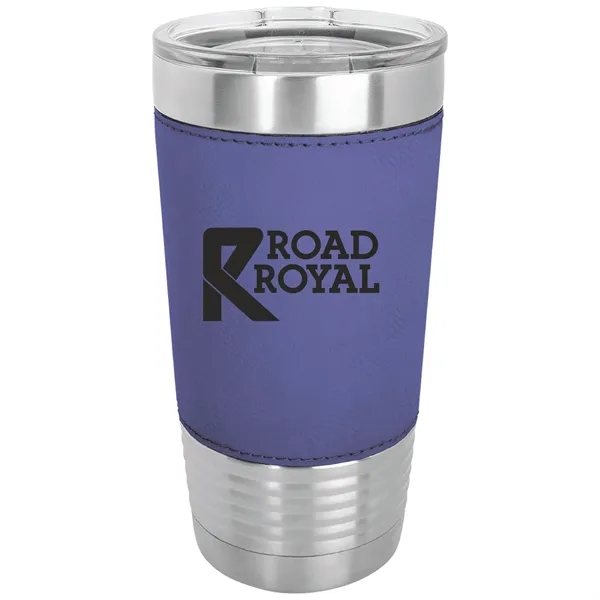 20 oz. stainless steel tumbler with double-wall vacuum insulation, clear lid... from ASI 74601 Calico