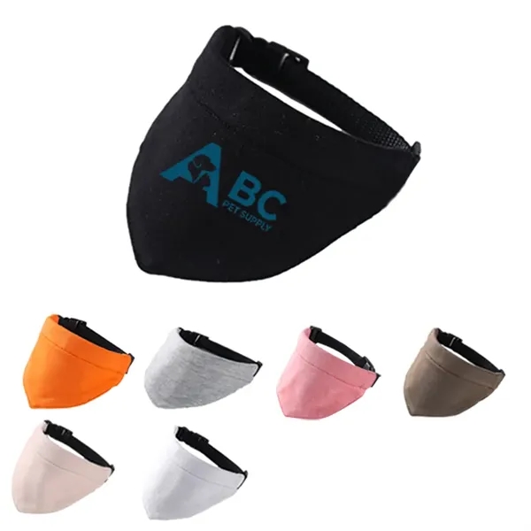 Adjustable pet bandana collar with logo imprint area for branded promotions.... from ASI 72657 Active Life Promo / Active Life