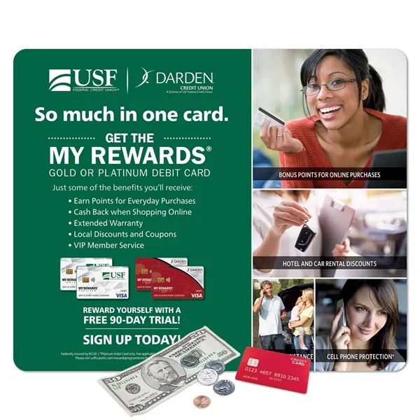 9" x 11" x 1/4" - Heavy Duty Fabric Counter Mat... from ASI 49716 Digispec & CounterPoint / COUNTERPOINT®