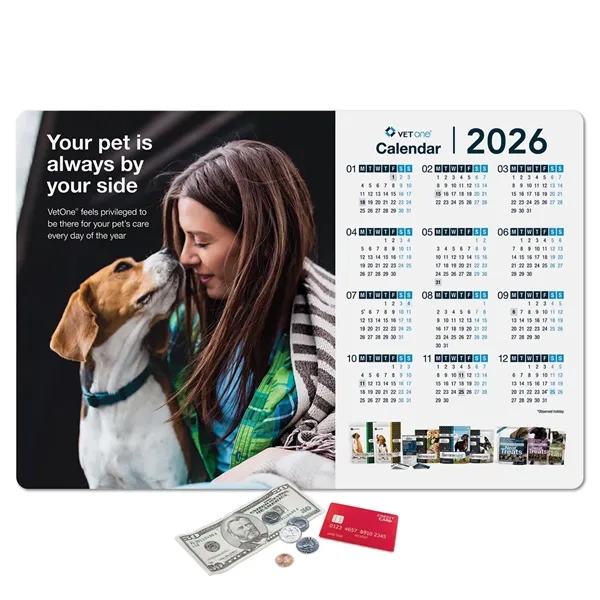 12"x18"x1/16" - DuraTec® Calendar Counter Mat- Made in the USA with... from ASI 49716 Digispec & CounterPoint / COUNTERPOINT®