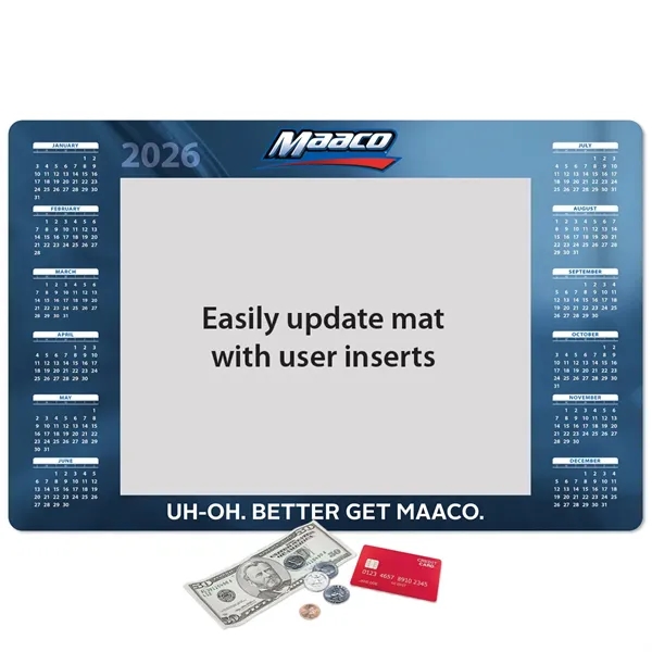 11"x17"x1/8" - Heavy Duty Window Calendar Counter Mat -Made in the... from ASI 49716 Digispec & CounterPoint / COUNTERPOINT®