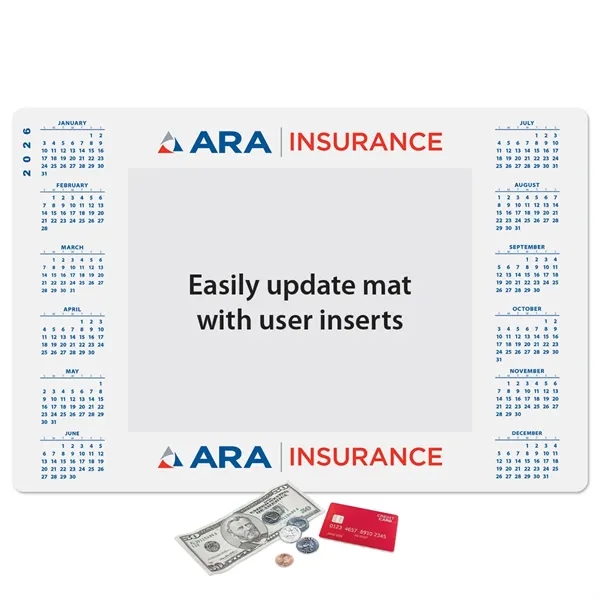 12"x18"x1/8" - Heavy Duty Window Calendar Counter Mat -Made in the... from ASI 49716 Digispec & CounterPoint / COUNTERPOINT®