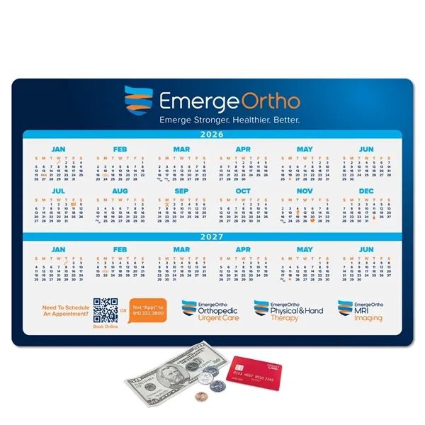 12" x 18" x 1/16" - Heavy Duty Calendar Counter Mat... from ASI 49716 Digispec & CounterPoint / COUNTERPOINT®