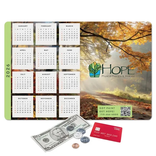 10"x15"x.015" - Ultra Thin Removable/Repositionable Calendar Counter Mat -Made in the... from ASI 49716 Digispec & CounterPoint / COUNTERPOINT®