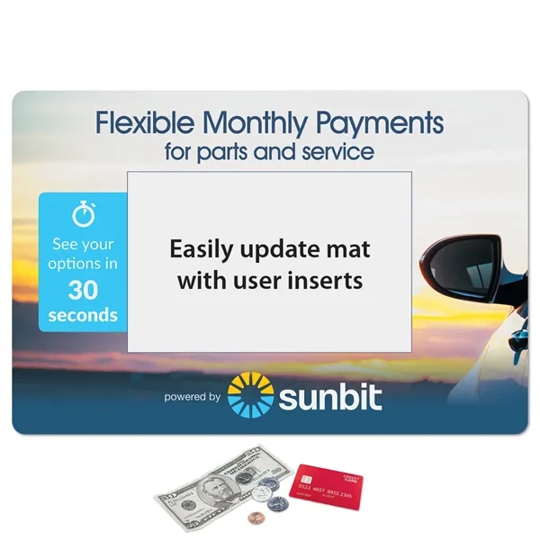 10"x15"x.015" - Ultra Thin Window Counter Mat- Made in the USA... from ASI 49716 Digispec & CounterPoint / COUNTERPOINT®