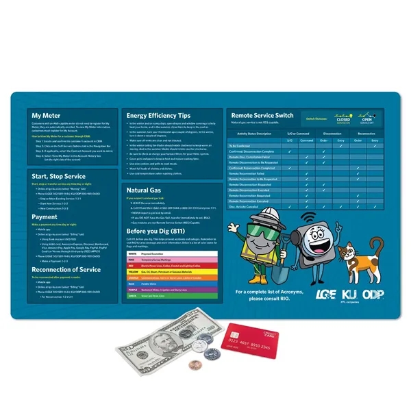 14"x24"x1/8" - Heavy Duty Counter Mat -Made in the USA with... from ASI 49716 Digispec & CounterPoint / COUNTERPOINT®