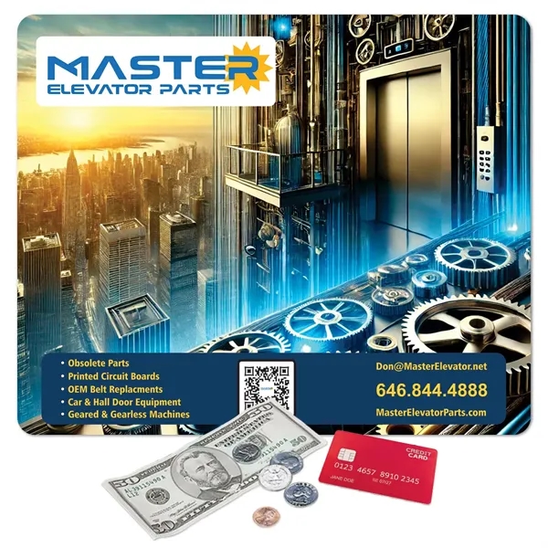 9"x11"x1/8" - Stitched Edge Fabric Counter Mat - Made in the... from ASI 49716 Digispec & CounterPoint / COUNTERPOINT®