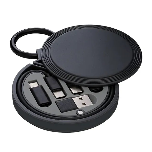 5 in 1 charging cable with keyring box plus 1 color... from ASI 37218 Athena Promo (tm)