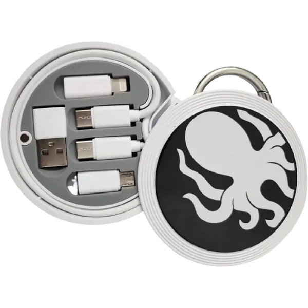 5 in 1 charging cable with keyring box plus 1 color... from ASI 37218 Athena Promo (tm)