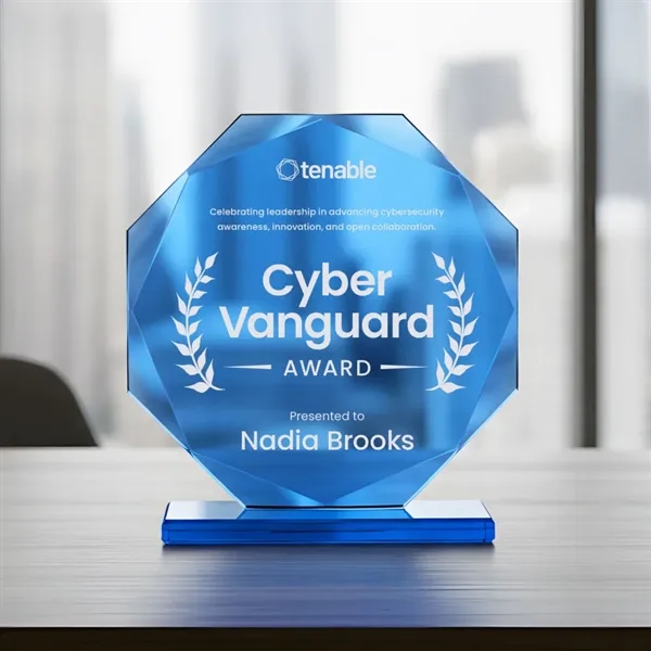 The Cavendale Award is a stunning starfire crystal recognition piece featuring... from ASI 84592 St Regis Group / St Regis