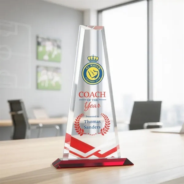 The elegant Imperial Award reflects a 0.75" thick Starfire Crystal tower... from ASI 84592 St Regis Group / St Regis