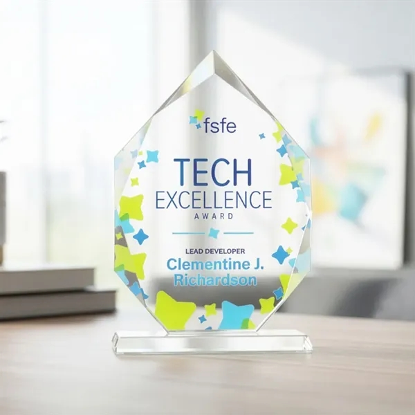 The beauty of the Starfire Crystal Weston VividPrint™ Award is the... from ASI 84592 St Regis Group / St Regis