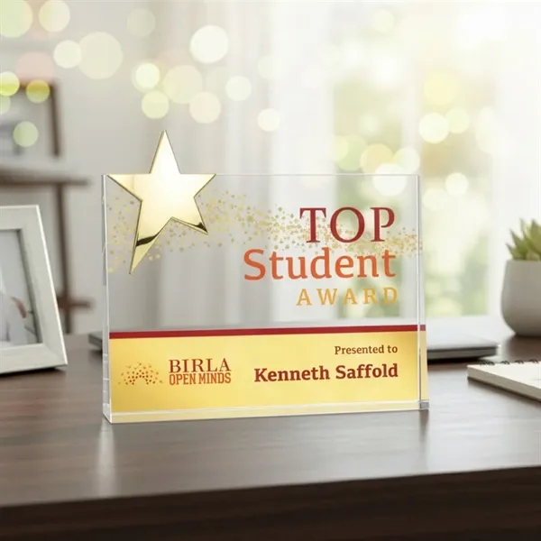 Denham Star VividPrint™ Award - Gold... from ASI 84592 St Regis Group / St Regis