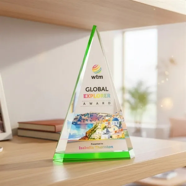 The Helston VividPrint™ Award captivates with its dynamic triangular form, elegantly... from ASI 84592 St Regis Group / St Regis