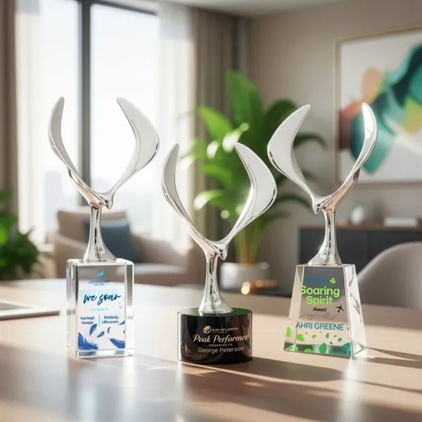 The Maverick Eagle VividPrint™ Award showcases a soaring chrome eagle, a... from ASI 84592 St Regis Group / St Regis