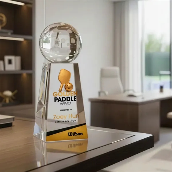 Pickleball VividPrint™ Award on Novita - Clear... from ASI 84592 St Regis Group / St Regis