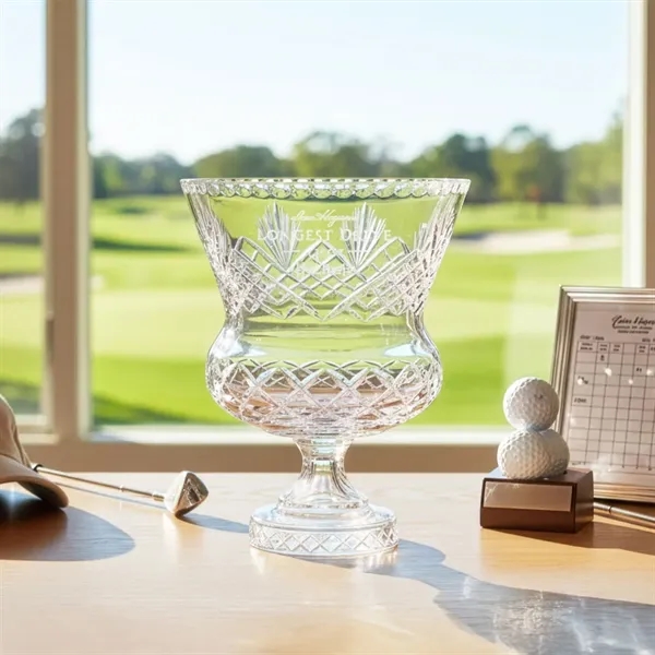 8.25 Lisburne Trophy Vase. 24% Full Lead Crystal.... from ASI 84592 St Regis Group / St Regis