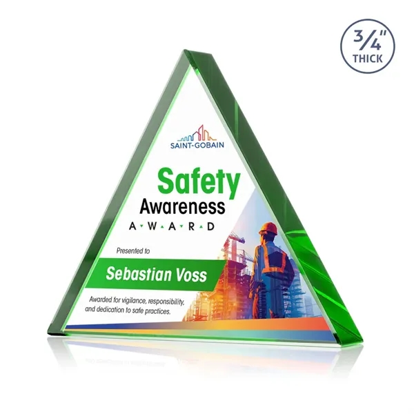 The Adler Triangle VividPrint™ Award is crafted from premium Starfire crystal,... from ASI 84592 St Regis Group / St Regis