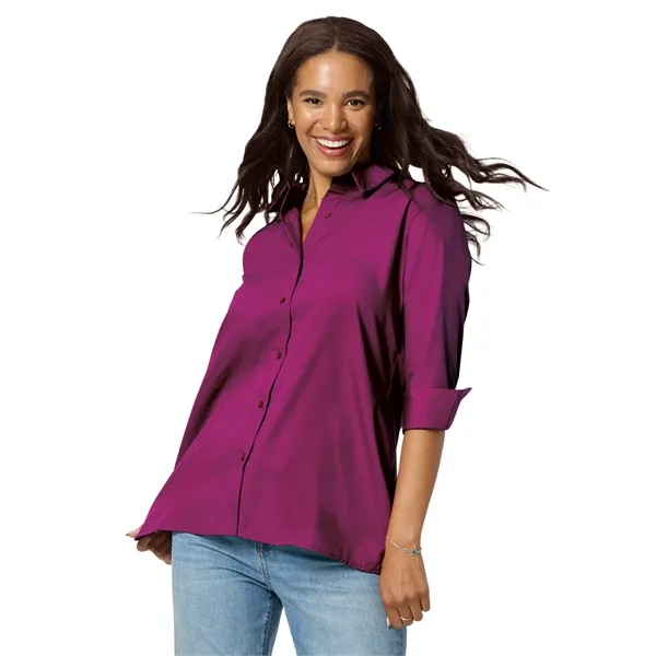 Blue Generation - Women's Pocketless 3/4-Sleeve Poplin Sw...... from ASI 86018 Scrub Authority