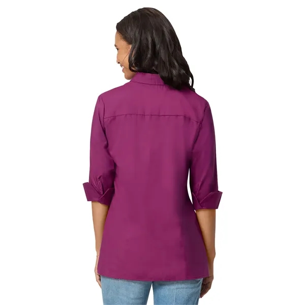 Blue Generation - Women's Pocketless 3/4-Sleeve Poplin Sw...... from ASI 86018 Scrub Authority