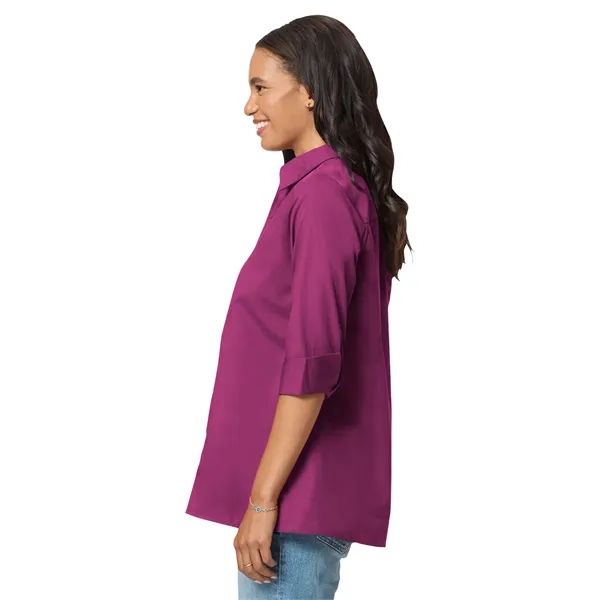 Blue Generation - Women's Pocketless 3/4-Sleeve Poplin Sw...... from ASI 86018 Scrub Authority