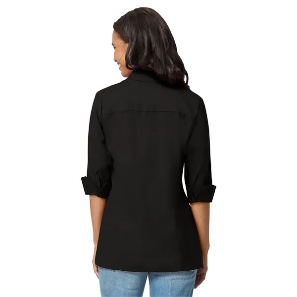 Blue Generation - Women's Pocketless 3/4-Sleeve Poplin Sw...... from ASI 86018 Scrub Authority