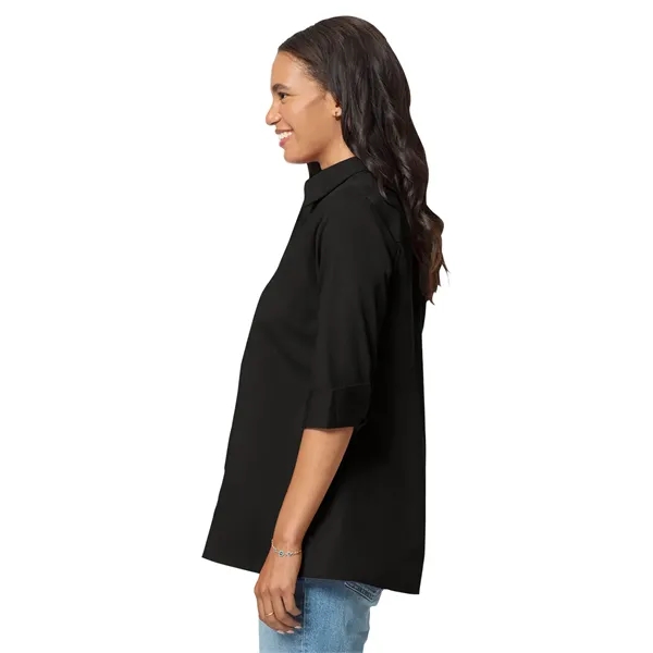 Blue Generation - Women's Pocketless 3/4-Sleeve Poplin Sw...... from ASI 86018 Scrub Authority