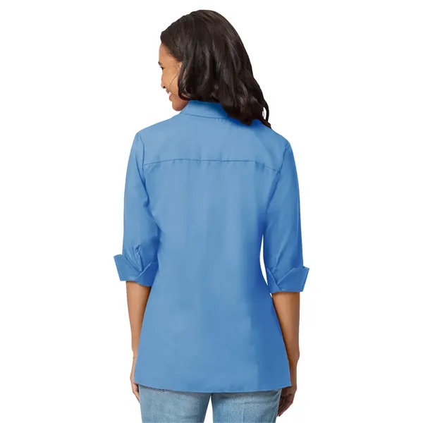Blue Generation - Women's Pocketless 3/4-Sleeve Poplin Sw...... from ASI 86018 Scrub Authority