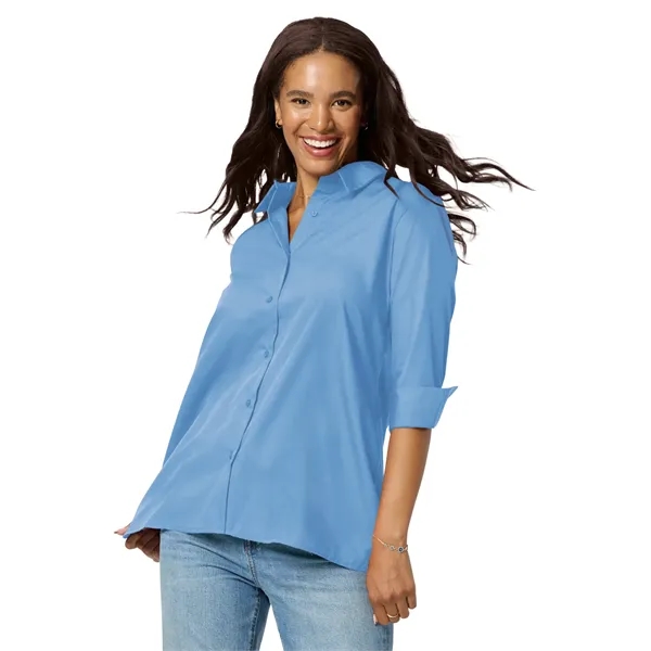 Blue Generation - Women's Pocketless 3/4-Sleeve Poplin Sw...... from ASI 86018 Scrub Authority
