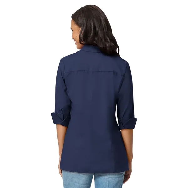 Blue Generation - Women's Pocketless 3/4-Sleeve Poplin Sw...... from ASI 86018 Scrub Authority