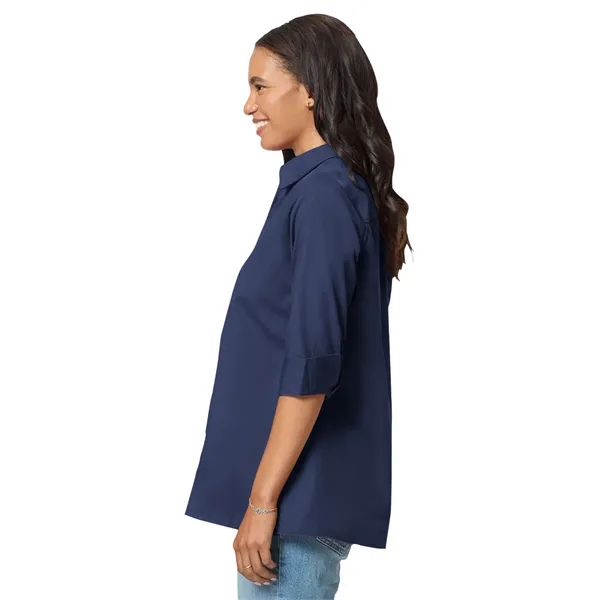 Blue Generation - Women's Pocketless 3/4-Sleeve Poplin Sw...... from ASI 86018 Scrub Authority