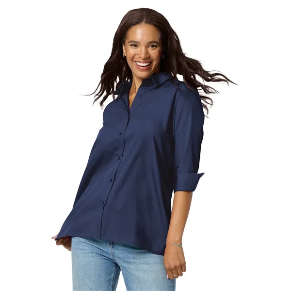Blue Generation - Women's Pocketless 3/4-Sleeve Poplin Sw...... from ASI 86018 Scrub Authority