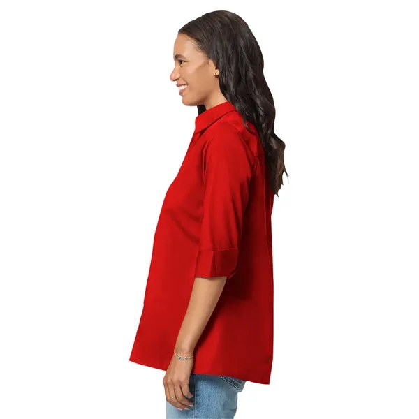 Blue Generation - Women's Pocketless 3/4-Sleeve Poplin Sw...... from ASI 86018 Scrub Authority