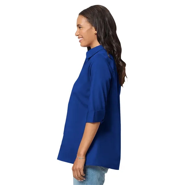 Blue Generation - Women's Pocketless 3/4-Sleeve Poplin Sw...... from ASI 86018 Scrub Authority