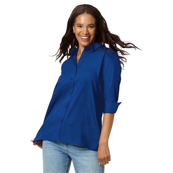 Blue Generation - Women's Pocketless 3/4-Sleeve Poplin Sw...... from ASI 86018 Scrub Authority