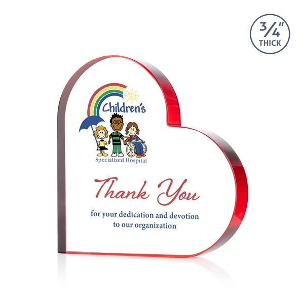 Davina Heart VividPrint™ Award - Red... from ASI 84592 St Regis Group / St Regis