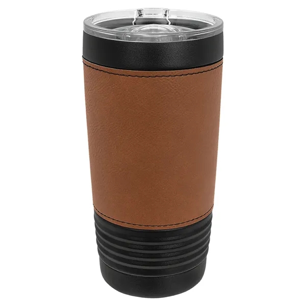 20 oz. black stainless steel tumbler with double-wall vacuum insulation, clear... from ASI 74601 Calico