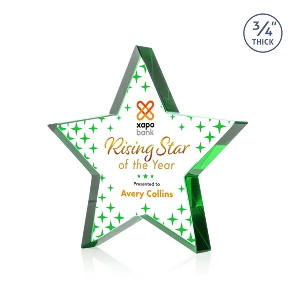 Esna Star VividPrint™ Award - Green... from ASI 84592 St Regis Group / St Regis