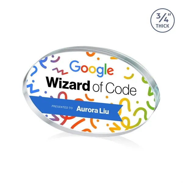 The Baldus Oval award is made from Starfire Crystal and available... from ASI 84592 St Regis Group / St Regis