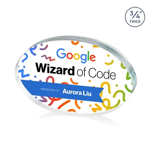 The Baldus Oval award is made from Starfire Crystal and available... from ASI 84592 St Regis Group / St Regis