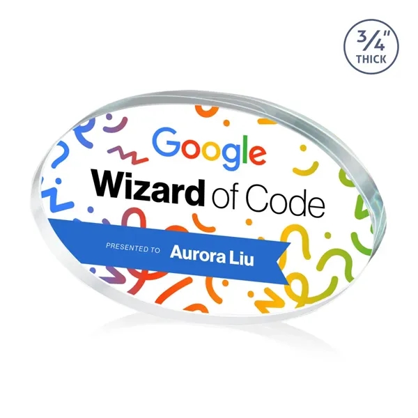 The Baldus Oval award is made from Starfire Crystal and available... from ASI 84592 St Regis Group / St Regis