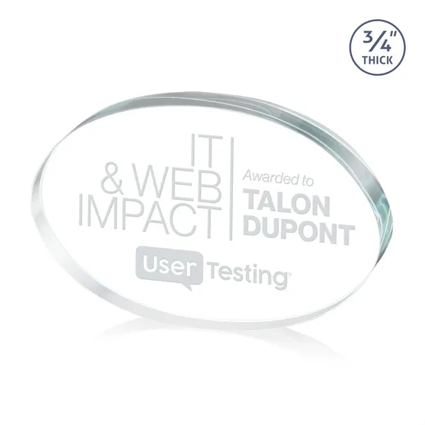 The Baldus Oval award is made from Starfire Crystal and available... from ASI 84592 St Regis Group / St Regis