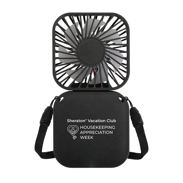 Folding Mini Box Lanyard Fan... from ASI 46755 Cosmo Promos