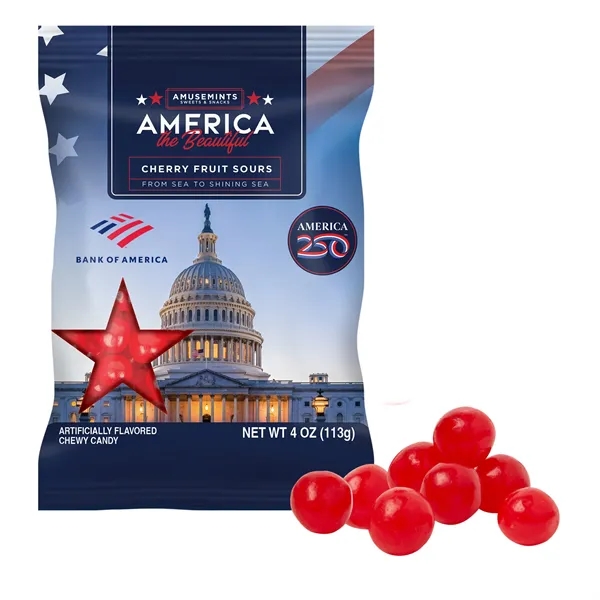 America 250- 4oz. Digibag-Cherry Fruit Sours... from ASI 44900 NC Custom (CI/Lanco) / Chocolate Inn