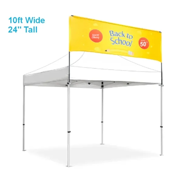 Tent banners attach to any pop-up tent to add advertising area... from ASI 30442 Above & Beyond Advertising Products / PromoAdLine