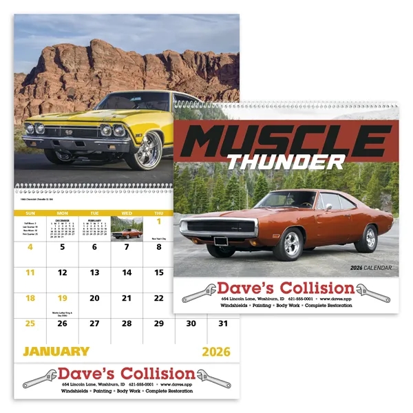 Muscle Thunder - Spiral... from ASI 40480 Koozie Group / Norwood Triumph Calendar