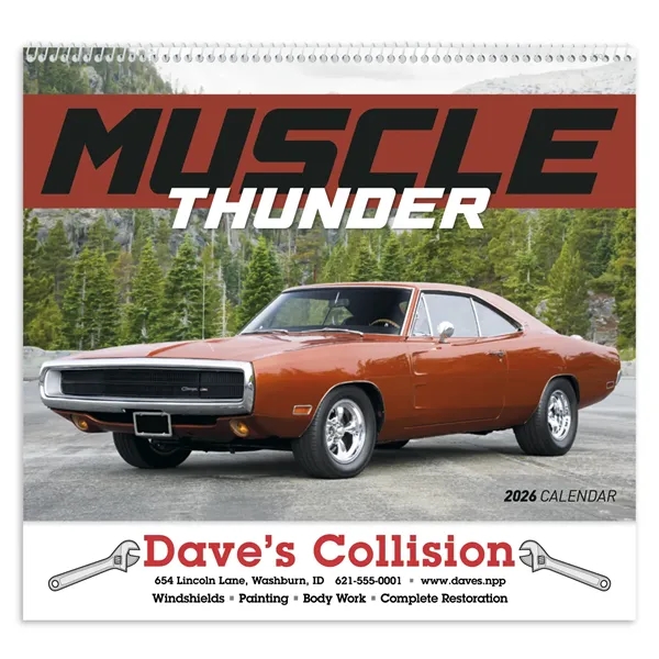 Muscle Thunder - Spiral... from ASI 40480 Koozie Group / Norwood Triumph Calendar