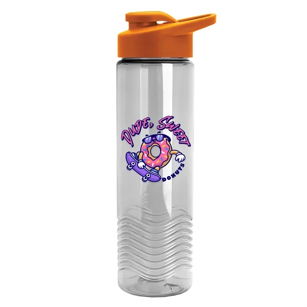 New Slim Cylinder Design 24 oz. Transparent Sport Bottle with Drink-Thru... from ASI 40480 Koozie Group