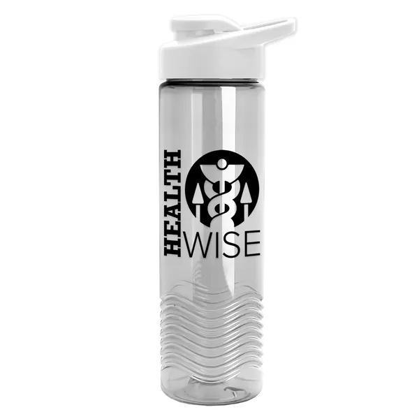 New Slim Cylinder Design 24 oz. Transparent Sport Bottle with Drink-Thru... from ASI 40480 Koozie Group