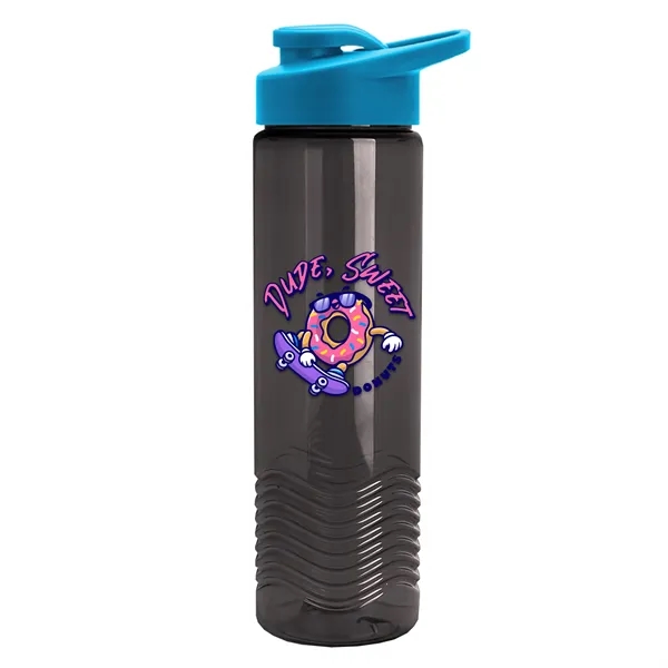 New Slim Cylinder Design 24 oz. Transparent Sport Bottle with Drink-Thru... from ASI 40480 Koozie Group